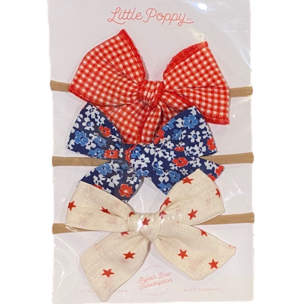 ❌SOLD❌ Little Poppy Co July Orignial Headband Subscription Pack
